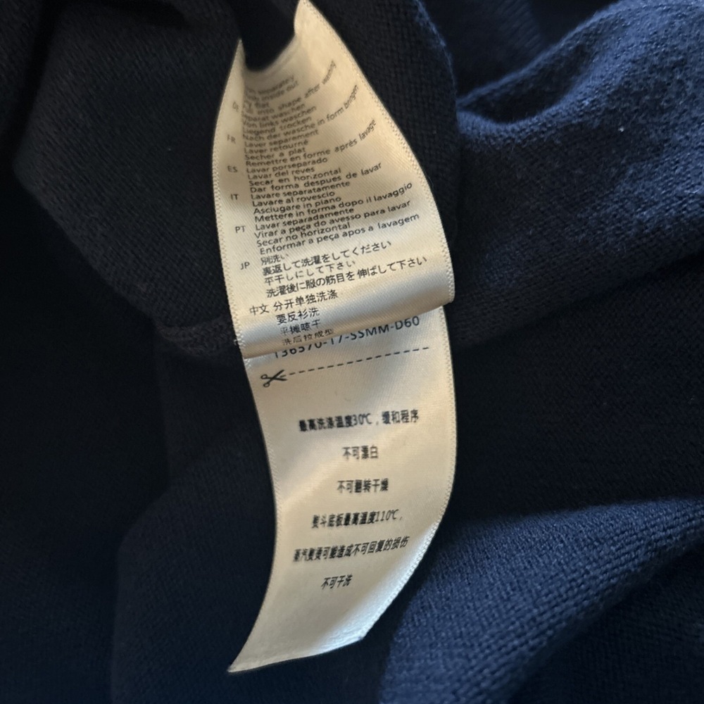 Scotch & Soda Men's Pullover Sweater Crew Neck L Navy Blue Knit - Picture 9 of 10